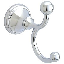 Crestfield Double Robe Hook, Polished Chrome