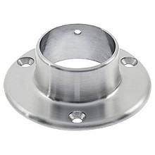 4" Wall Flange, Satin Stainless Steel
