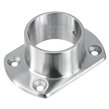 1-1/2" Cut Wall Flange, Satin Stainless Steel