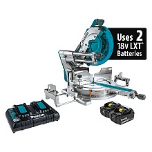 12" Dual?Bevel Sliding Compound Miter Saw with Laser Kit (5.0Ah)