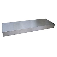 2-1/2" x 10" x 30" Floating Shelf, Stainless Steel