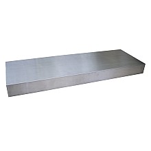 2-1/2" x 10" x 36" Floating Shelf, Stainless Steel