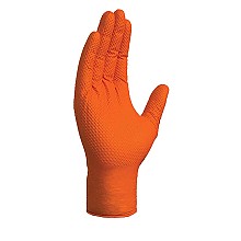 Extra Large Nitrile Powder Free Gloves, Orange, 8mil (50/Box)