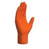 Large Nitrile Powder Free Gloves, Orange (100/Box)
