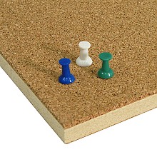 Tackable Corkboard, Brown, 1/2" Thick 48.5" x 96.5