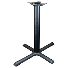 30" Wide x 40-1/4" High 2000 Series X-Style Line Table Base, Black Matte Wrinkle