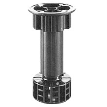Leveler with Hollow Bolt, ABS Black