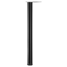 2-3/8" Diameter x 27-3/4" High Hamburg Table Leg, Glossy Black