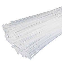 7" Cable Ties, Natural, Bag of 1000