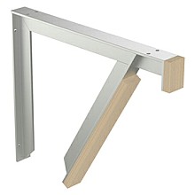 EH Series 18" Vanity Support Bracket, Mill Finish