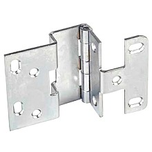 853 13/16" Five Knuckle Institutional 270&#730; Opening Door Hinge, Overlay, Dull Chrome