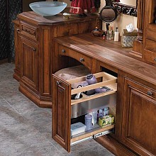 20-3/8" Pull-Out Vanity Grooming Organizer, Semi-Gloss