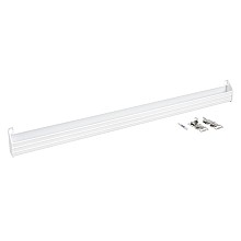 36" Slim Line White Sink Front Tip-Out Tray with 1-Pair Hinge & End Cap