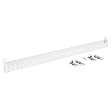 36" Slim Line White Sink Front Tip-Out Tray with 2-Pair Hinge End Cap