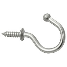 33.8mm Wire Hook, Polished Stainless Steel