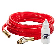 1/4" x 12' Air Hose with Swivel, Red