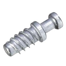 Quickfit&trade; 5mm x 12mm Screw-In Dowel for System 6 Cam, Zinc, Box of 2000
