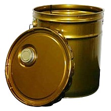 Metal Pail with Handle, 5 Gallon