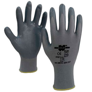 Nitrile Coated Well Nit Gloves, Medium, PAIRS/12