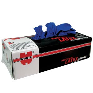 Heavy Duty Blue Latex Gloves, Large, BOX/50